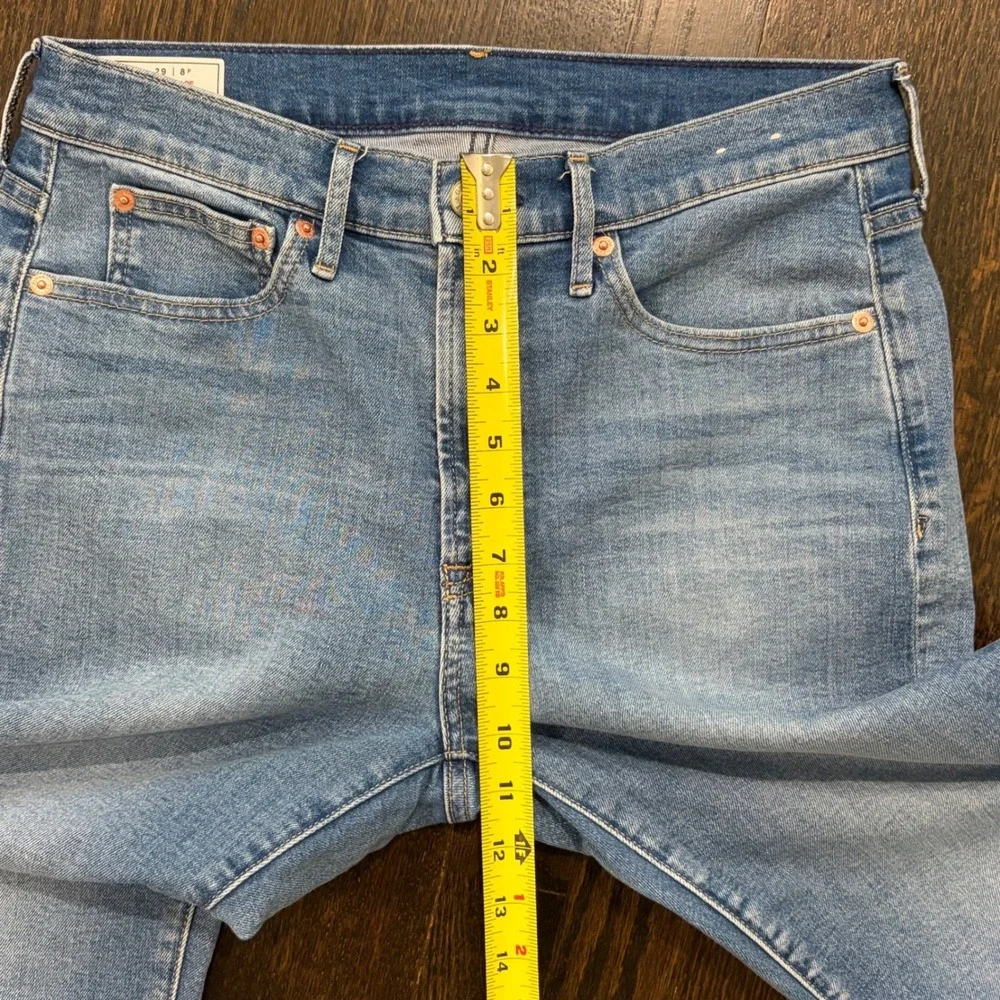 Gap 70s Flare Jeans Womens 29 8 Petite Blue Two Tone High Rise Hippie Boho